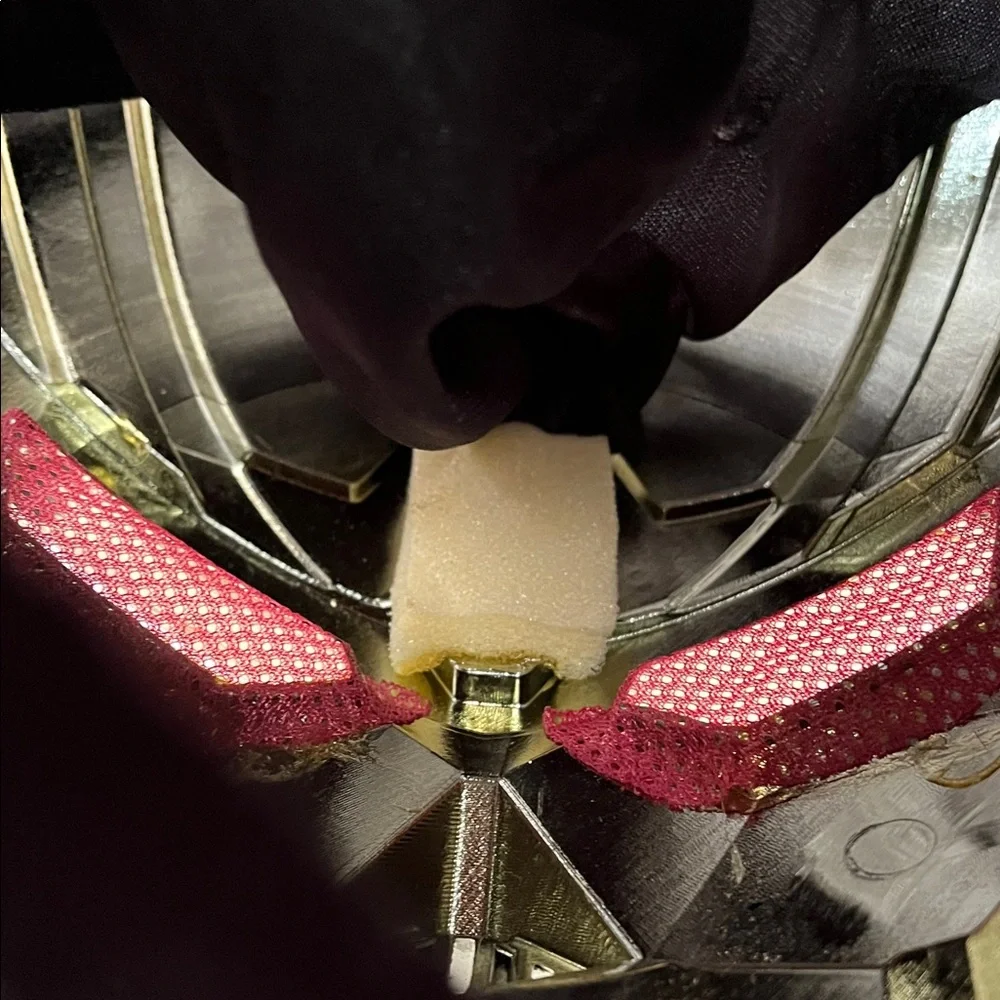 Gold Dark Robot Hooded Mask